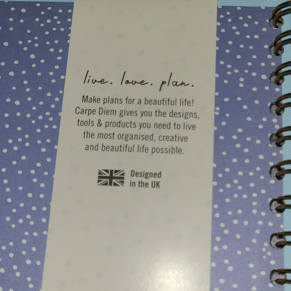 Sky Blue Spiral Hardcover Notebook - 7.0